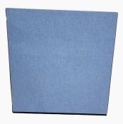 Blue office partition screen