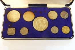 21 various silver proof coins including Pied Forts and a Bahama proof set in presentation case