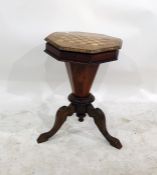 Octagonal topped inlaid chessboard table