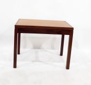 Mid 20th century teak card table, 91.5cm