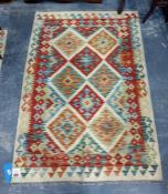 Vegetable dye chobi kelim rug, 153cm x 104cm