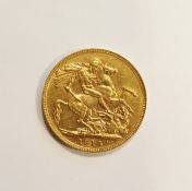 1914 gold full sovereign