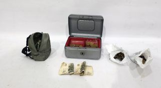 Quantity of British and foreign coinage, banknotes, etc