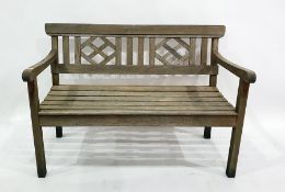 Hardwood garden bench