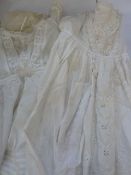 Various baby gowns including christening gown with broderie anglais panel (7)