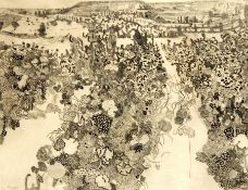 Anthony Gross (1905-1984) Black and white etching 