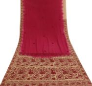 Indian sari crepe/silk material, approx 5.1m (100