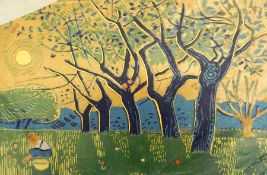 June Henderson Blockprint  