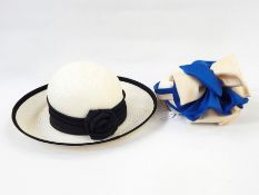 Three various vintage hats and a fascinator (4)