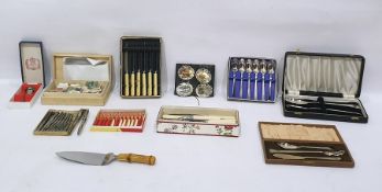 Large quantity of silver plated flatware to include nutcrackers, lobster crackers and picks, etc (