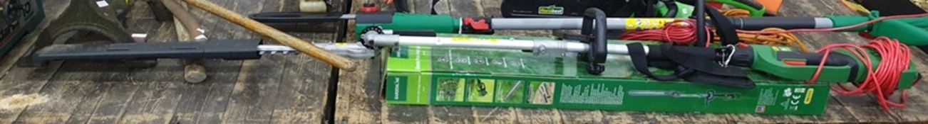 Gardenline electric pole hedge trimmer 1010W