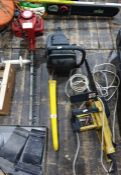 Electramac electric chain saw, a petrol driven chain saw and a petrol hedge trimmer (3)