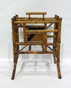 Late Victorian bamboo-framed magazine rack