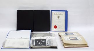 Six albums of twentieth century assorted theatre programmes, menus, hotel leaflets etc 1930's and