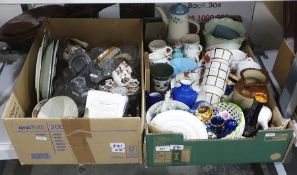 Various ceramics including Balmoral china, a boxed Agapanthus mug, Pallissy 'Harebell' part coffee