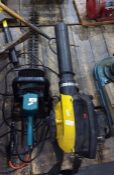 McCullough Super Airstream leaf blower  and a Black & Decker electric hedge trimmer (2)