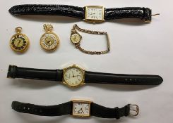 Quantity of assorted wristwatches and lady's pocket watches to include examples by Philip Mercia,