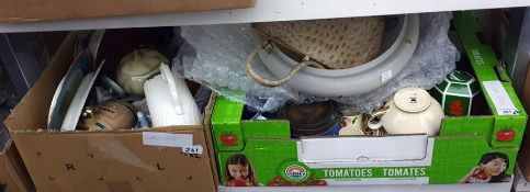 Various assorted ceramics including Henry Alcock & Co white jug with pewter mounted lid,