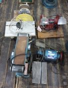 Four various bench grinders and sanders (4)