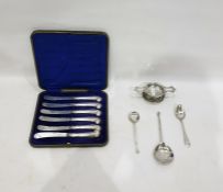 Reproduction diamond point silver spoon by Thomas Bradbury, Sheffield 1912, a George III silver