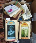 Box of assorted mainly paperback books to include various Penguin titles, W Somerset Maugham 