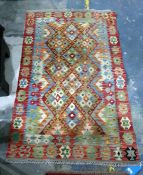 Vegetable dye wool chobi kelim, 153cm x 100cm