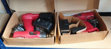 Two Power Devil 7.2V cordless drills (2)