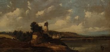 Alfred H Vickers (1853-1907) Oil on board Landscap