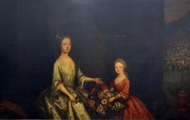 Early 18th century school Oil on canvas Three-quar