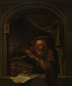 School of Gerrid Dou (1613-1675)  Oil on panel 