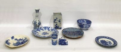 Chinese porcelain jardiniere of square form, decor