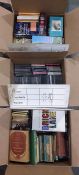 Three boxes of assorted books . hardback and paperbacks (3)