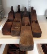 Vintage wooden jack planes (4)