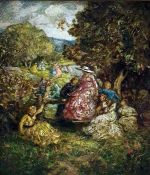 Unattributed Oil on board  19th century style rust