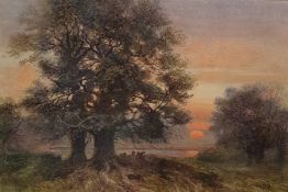 William Clark Eddington (19th century)  Watercolour  River scene, signed lower right and another