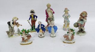 Painted glazed Capodimonte figure of gentleman car