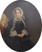 Edwin Williams Oil on canvas Three-quarter length portrait of ‘Mrs Henry Boyce nee Mary Anne