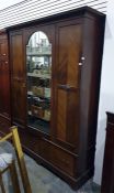 Late 19th/early 20th century wardrobe with single