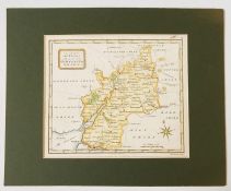 Maps of Gloucestershire including Osborne, Whitaker, Seller-Grose (framed and double-sided) (four