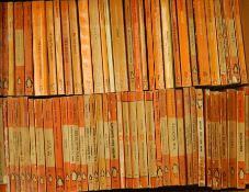 Large quantity of orange paper back Penguins and others (2 boxes)
