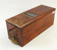 Vintage lockable till marked 'Herbert & Son, 6 & 7 West Smithfield, London'