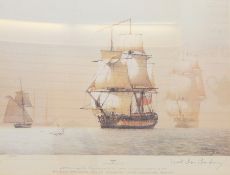 After Derek G M Gardner  Limited edition nautical colour print  