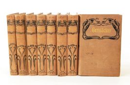 Large quantity of novels and other books in German including:- Gerstacker, Freidrich 