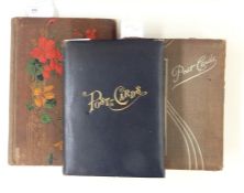 Three albums of assorted postcards to include examples by Denton, to include Maori Warrior and Maori