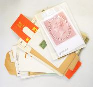 Mainly GB Parcelpost pieces, Victorian 1880 1 1/2 pence on cover, machine cancels, not delivered, 10