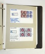 Assorted stamps to include modern GB covers, slogans, duplicates, in three albums, GB telegrams on