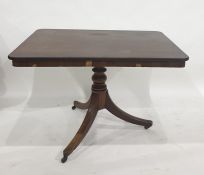 Set of six 19th century mahogany bar-back dining chairs raised upon turned supports and a 19th