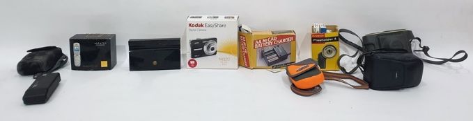 Citizen TC53LCD hand-held colour television and assorted camera equipment (1 box)