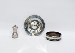 Modern silver dish by C J Vander Limited, Sheffield 2000, with Millennium mark, of plain circular