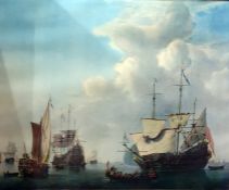 Three large framed colour prints (3)